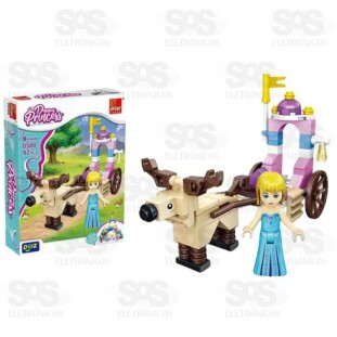 Bloco de Montar Princesas 90 Peças Modelos Sortidos Toy King TK-AB7864
