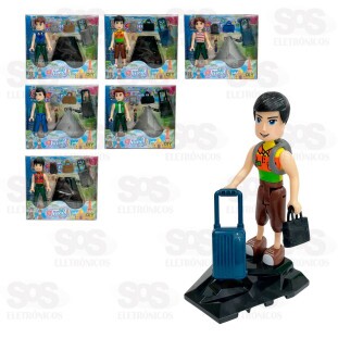 Boneco De Montar Coleção Travel Boy Toy King TK-AB7987