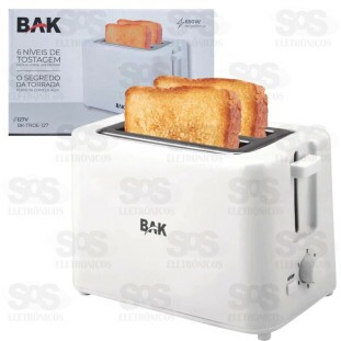 Torradeira Elétrica 650W 127V Bak BK-TRDE-127