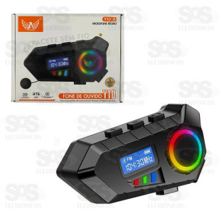 Intercomunicador Fone e Microfone Sem Fio Para Capacete Altomex Y10A