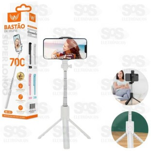 Bastão De Selfie Com Controle Remoto Altomex ZB011