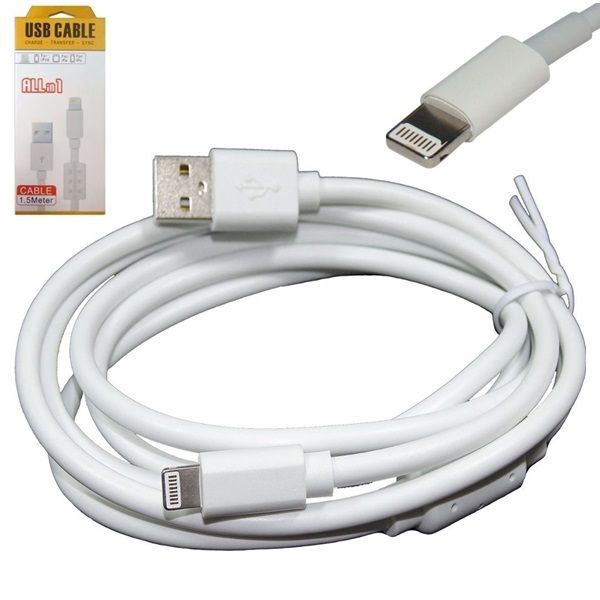 CABO USB PARA I PHONE 5/ 5C/5S E 6 COM FILTRO 1,5M