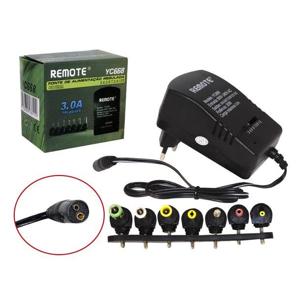 FONTE REGULADA 3A 7 PLUGS