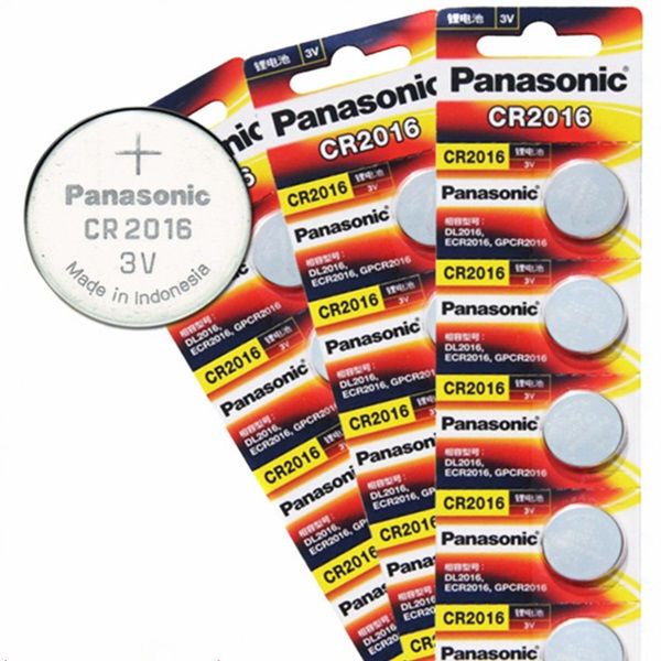 Bateria Moeda 2016 3V Panasonic Cartela Com 5 Unidades
