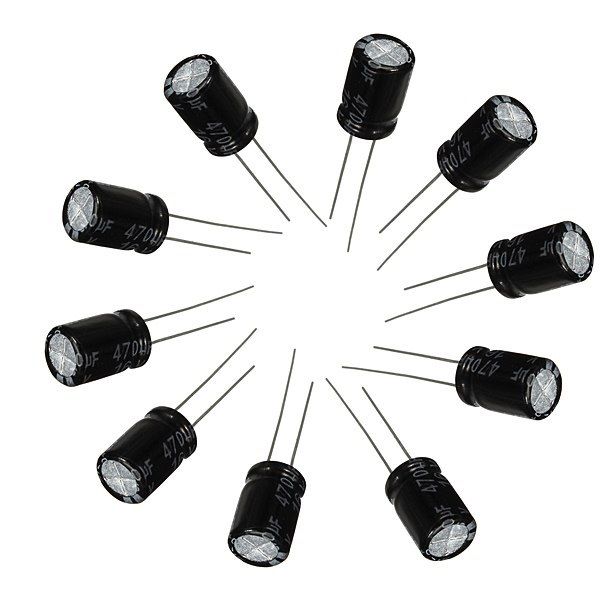 Capacitor Eletrolítico 22UF 63V 6,3X11 105° Com 10 Unidades
