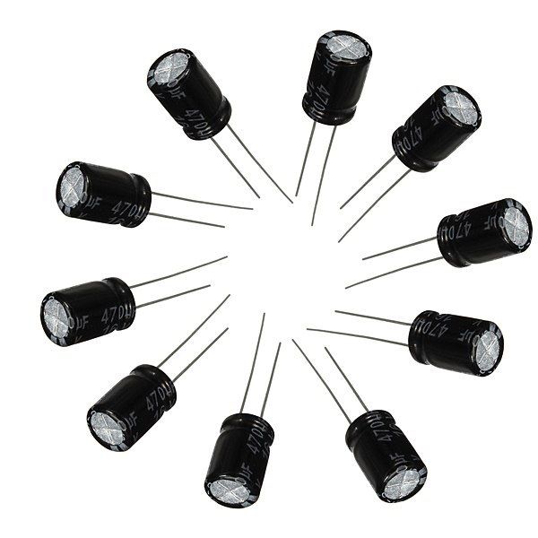 Capacitor Eletroltico 22UF 63V 6,3X11 105 Com 10 Unidades