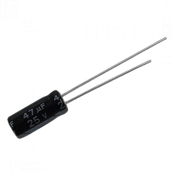 Capacitor Eletroltico 47UF 25V 5X11 105Com 10 Unidades