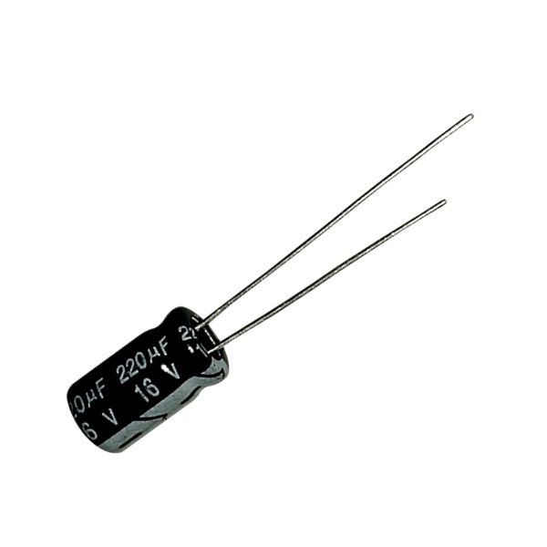 Capacitor Eletroltico 220UF 16V 6,3X12 105 Com 10 Unidades