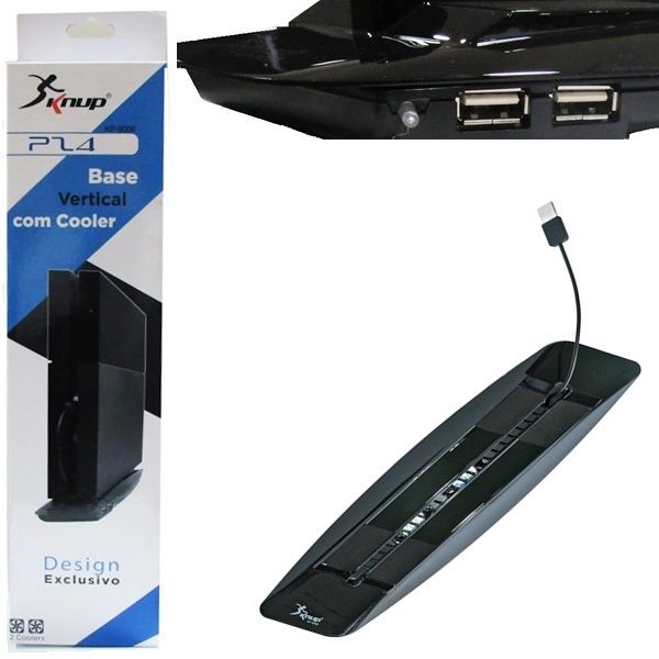 Cooler Para PS4 Vertical Com 2 Portas USB Knup kp-9008