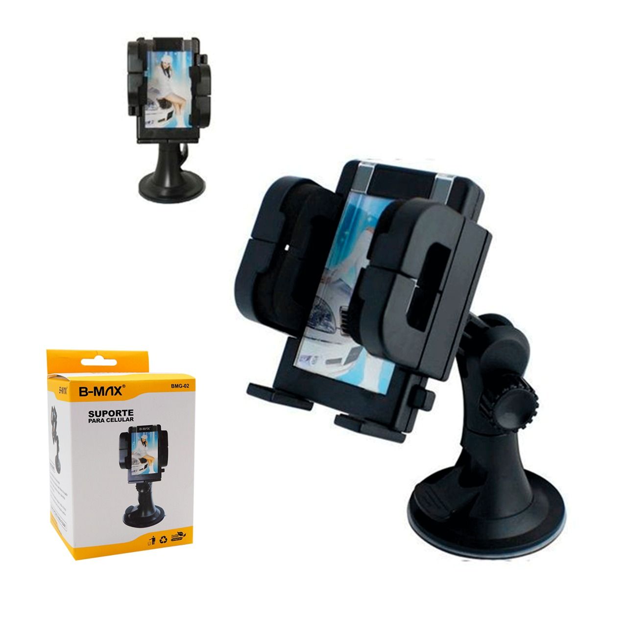 Suporte de GPS e Celular Ventosa