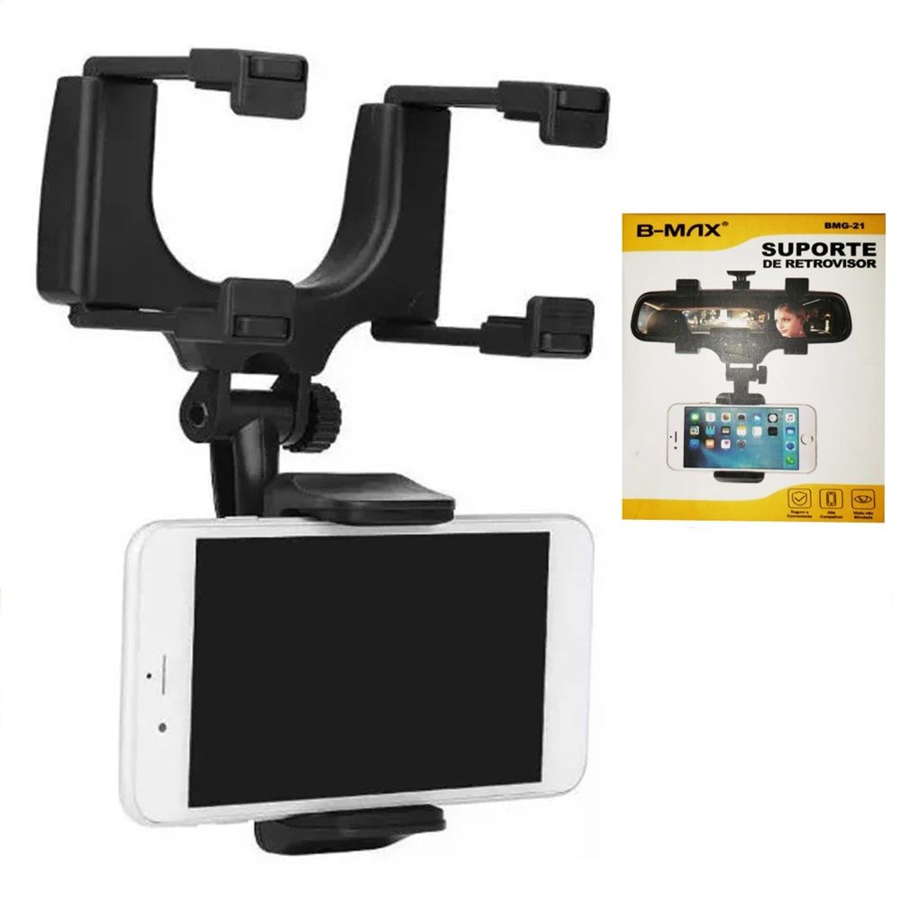 Suporte de Celular e GPS para Retrovisor B-max bmg -21