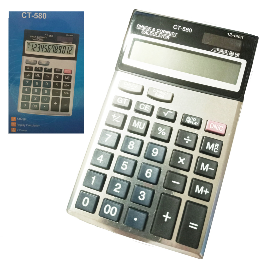 Calculadora de Mesa 12 Digitos ct-580