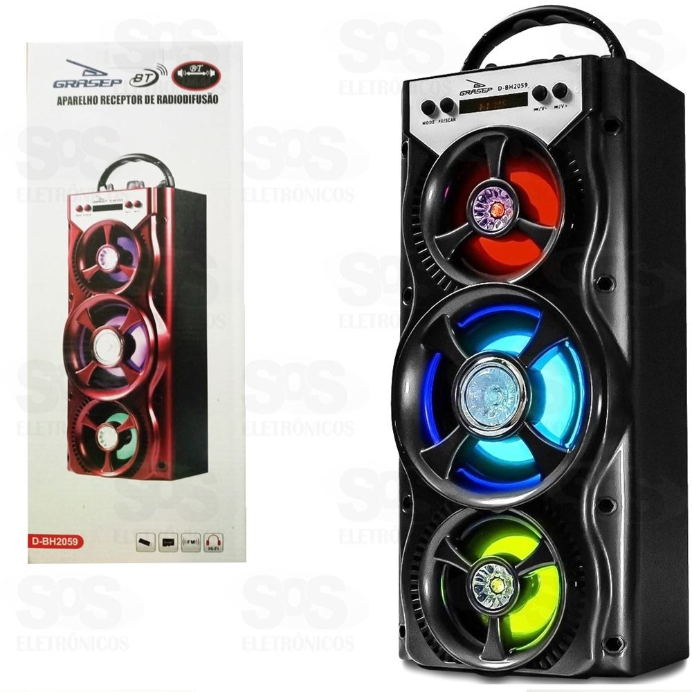 Caixa de som 20w Torre Grasep d-bh2059