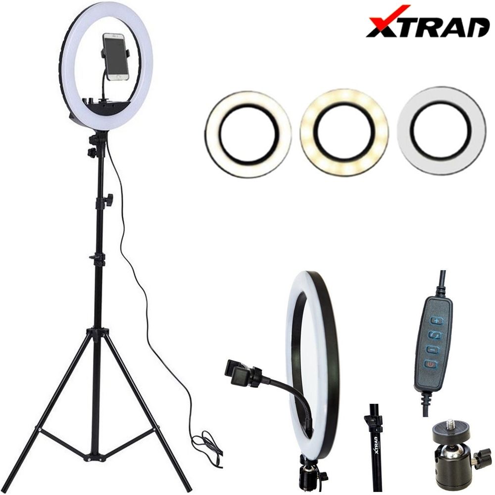 Iluminador Ring Light Profissional Com Tripé Xtrad ch0429