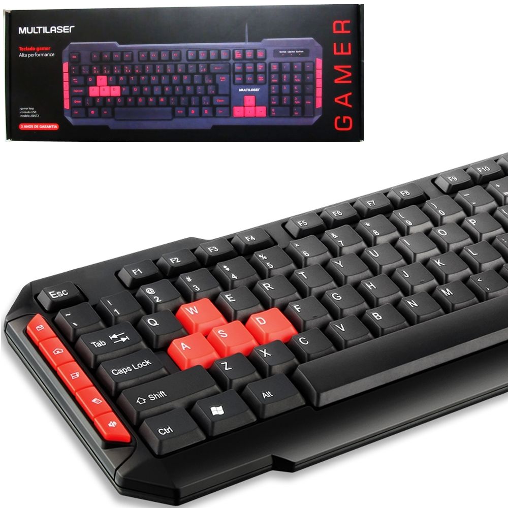 Teclado Gamer Multimídia Multilaser tc-160-201