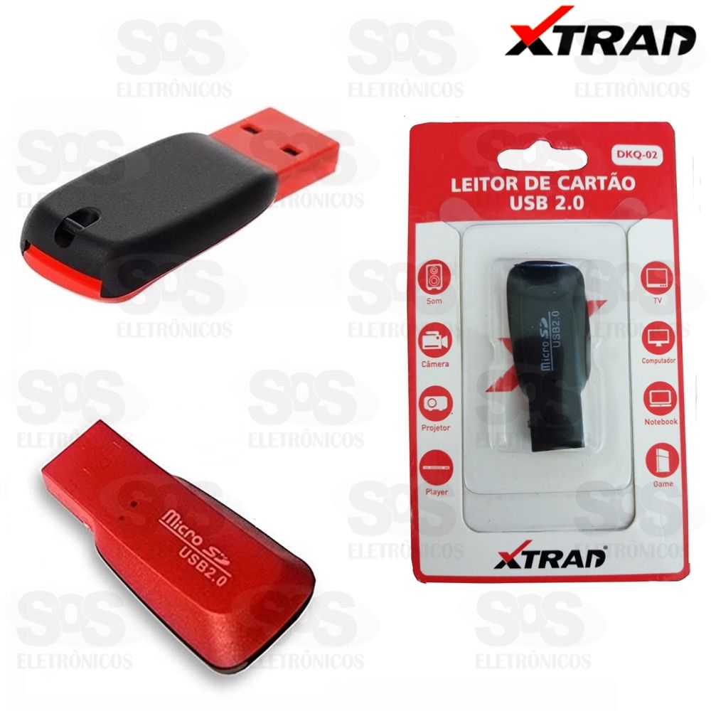 Leitor De Cartão Memória Micro SD Xtrad dkq-02