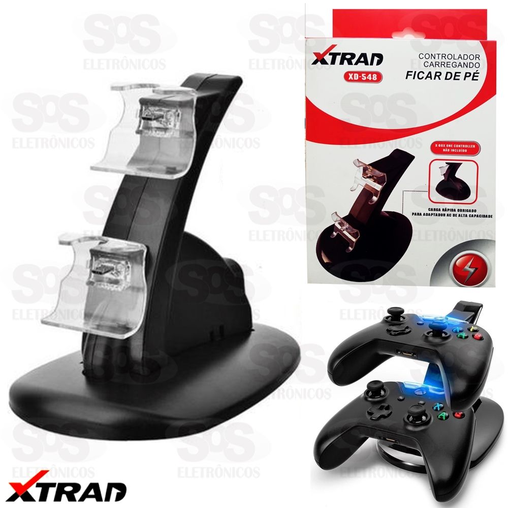 Suporte Base Carregador para 2 Controle Xbox One Xtrad  xd-548