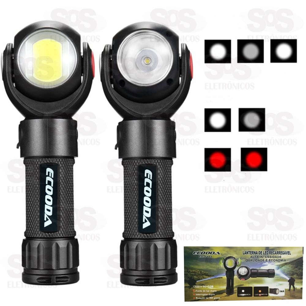 Lanterna LED Rotao 360 graus e im Ecooda ec-6133