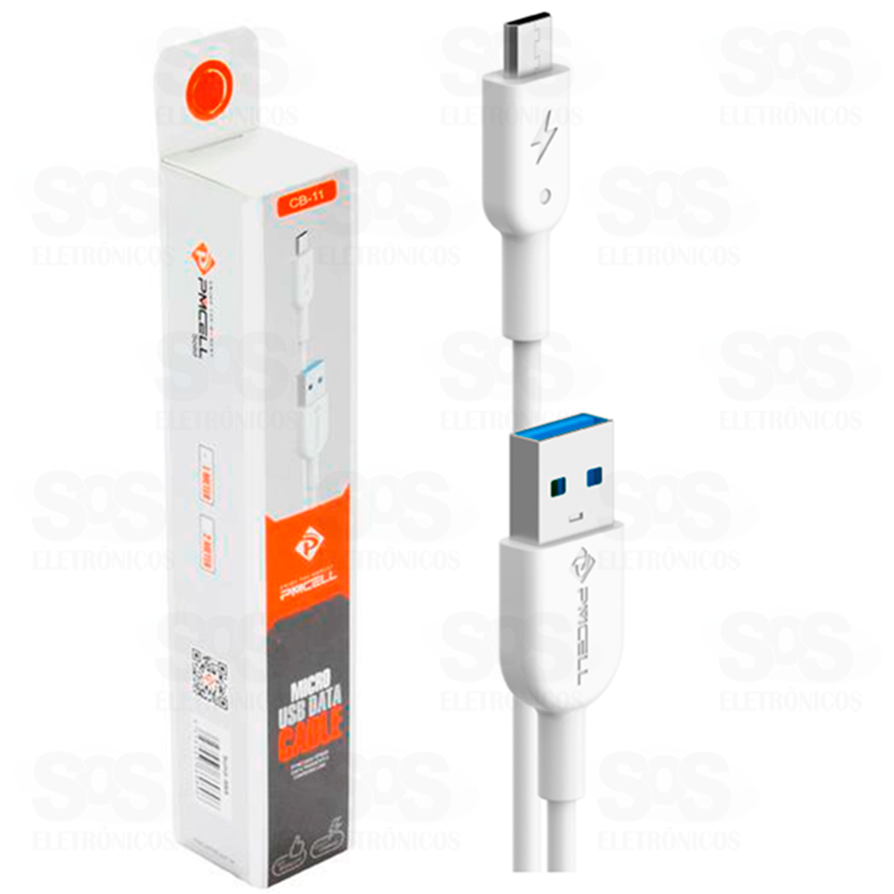 Cabo Micro USB V8 Turbo 2 Metros Pmcell cb-11