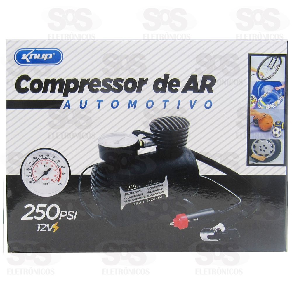 Compressor de Ar Automotivo Portátil Knup  kp-tc08