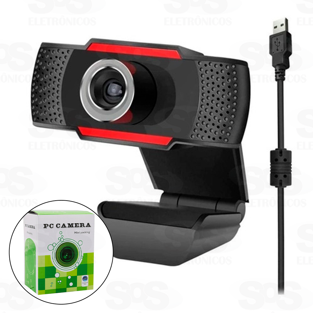Webcam Câmera Mini Com Microfone 480P 