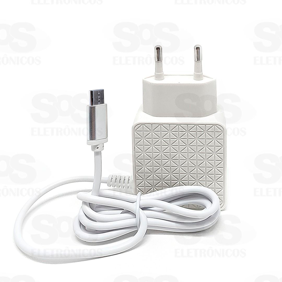 Carregador Micro USB V8 3.1A Com 2 USB Inova 9011