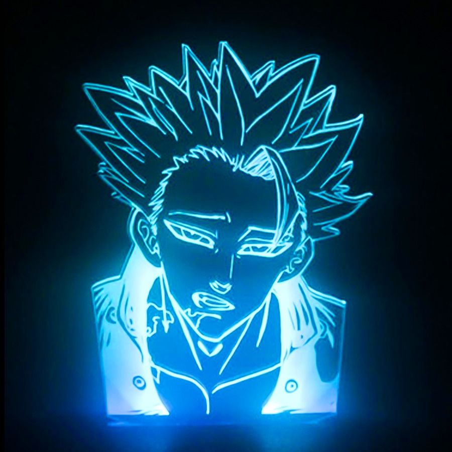 Luminária LED 3D Ban 16 Cores Com Controle Remoto