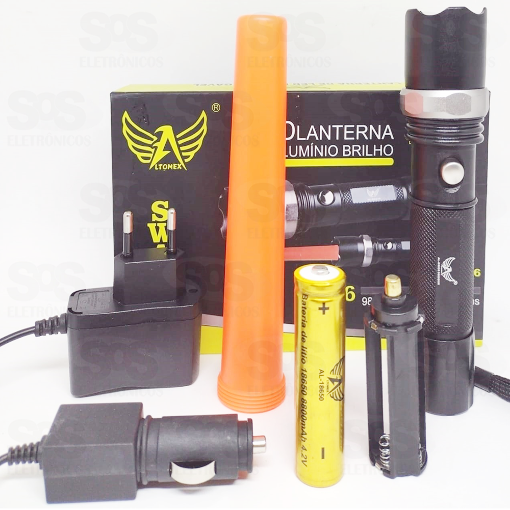 Lanterna LED Com Sinalizador Swat Altomex al-b8626
