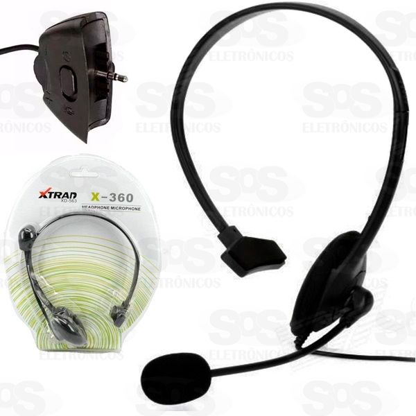 Fone Com Microfone Xbox 360