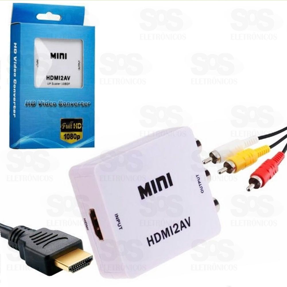 Conversor HDMI Para Rca 1080P