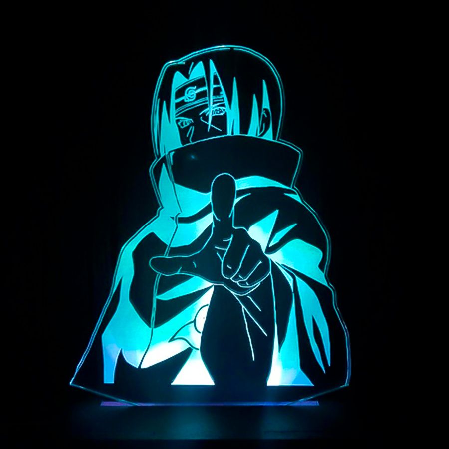 Luminária LED 3D Itachi 16 Cores Com Controle Remoto