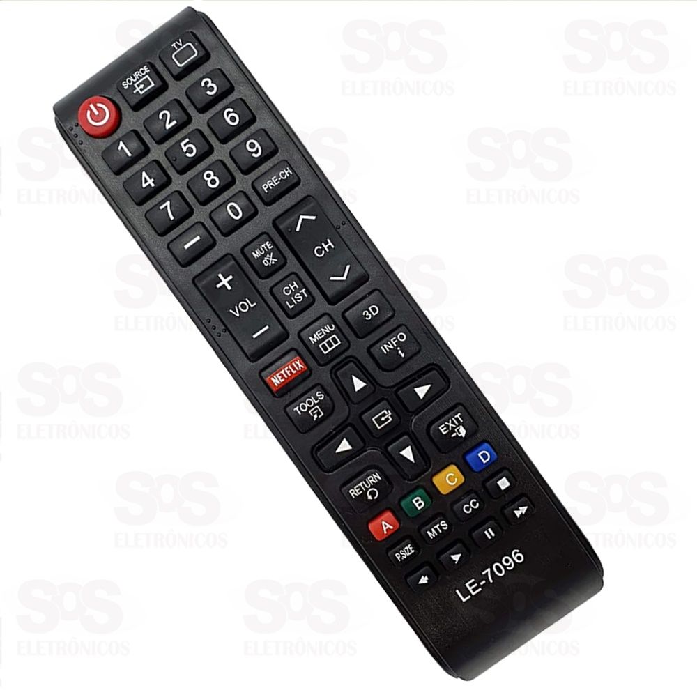 Controle Remoto Samsung Netflix LE-7096 Maxx 9036 KA-2823