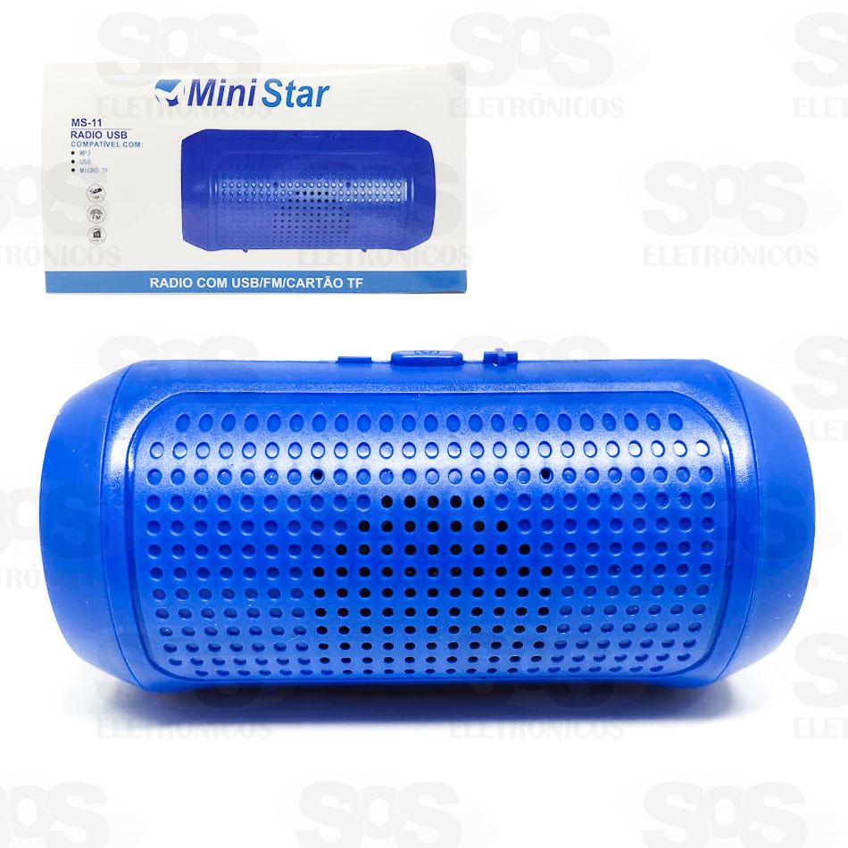 Mini Caixa de Som Bluetooth MiniStar ms-11