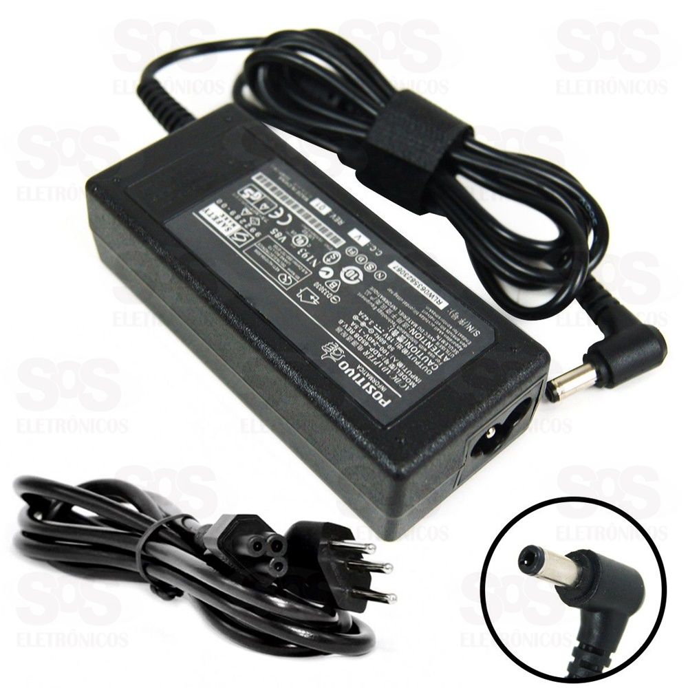 Fonte de Notebook Similar Positivo 19V 3.42A