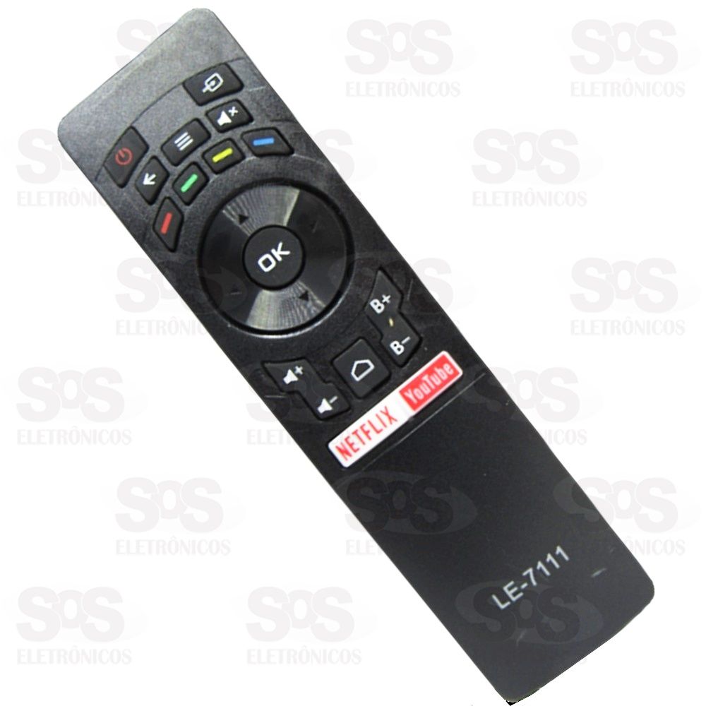 Controle Remoto Multilaser Netflix /Youtube LE-7111