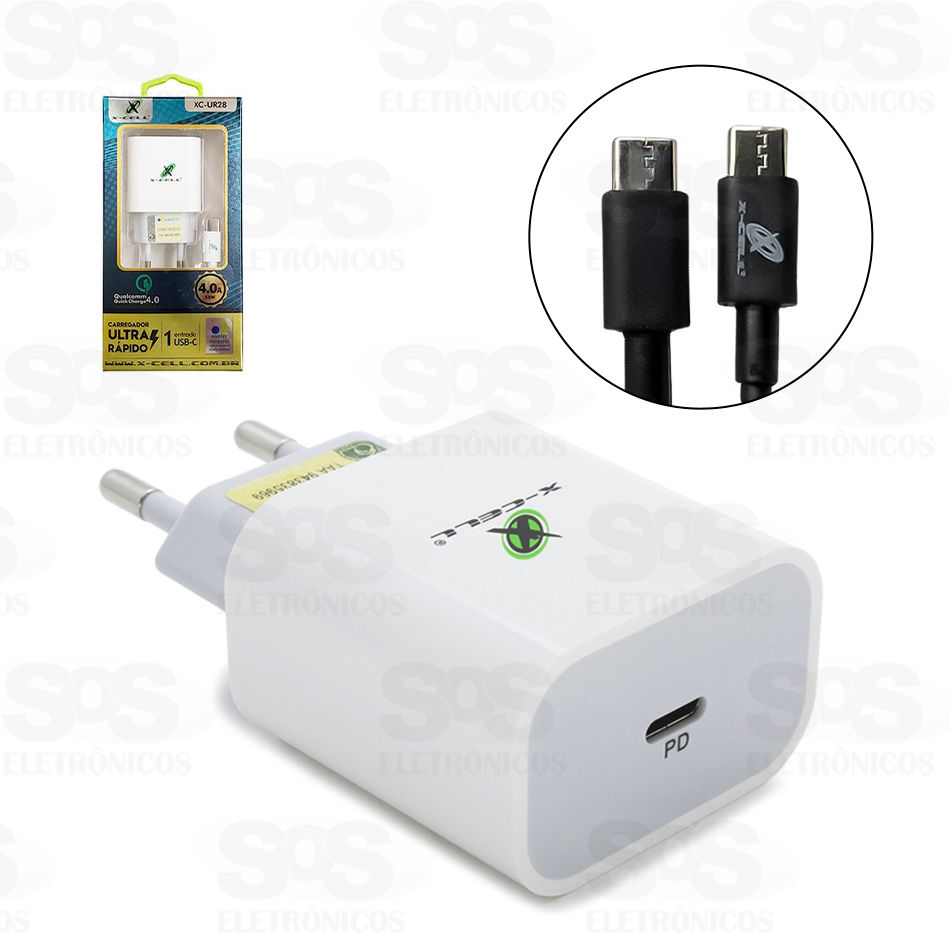 Carregador Ultra 4.0A 18W Entrada Type C X-Cell XC-UR28