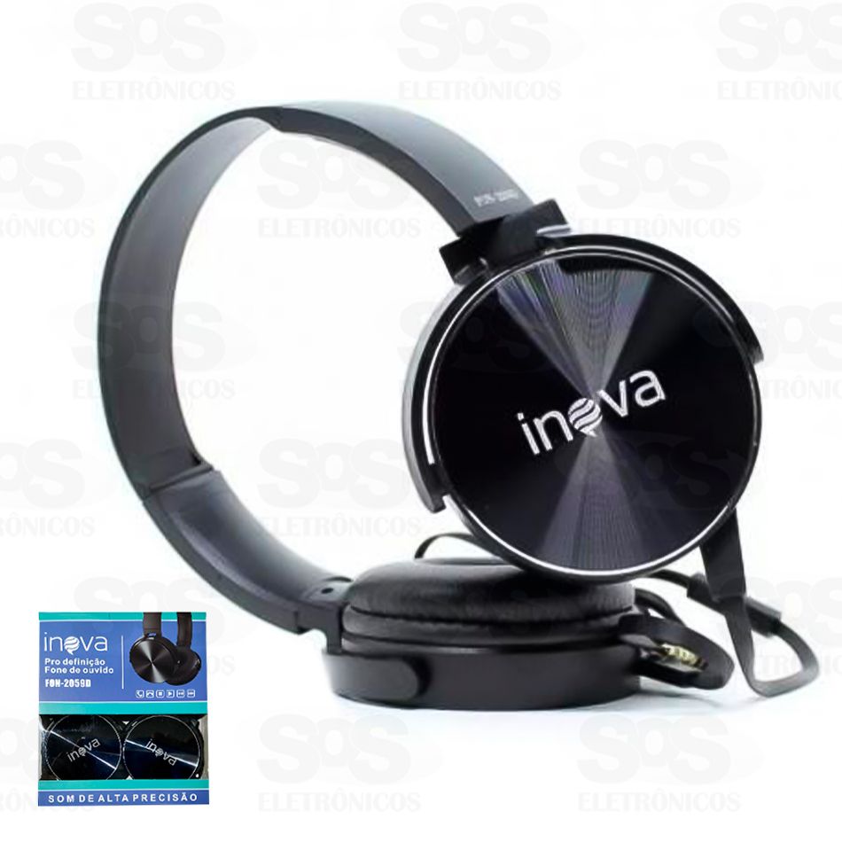 Fone De Ouvido Com Microfone Pro Definição Inova fon-62059d