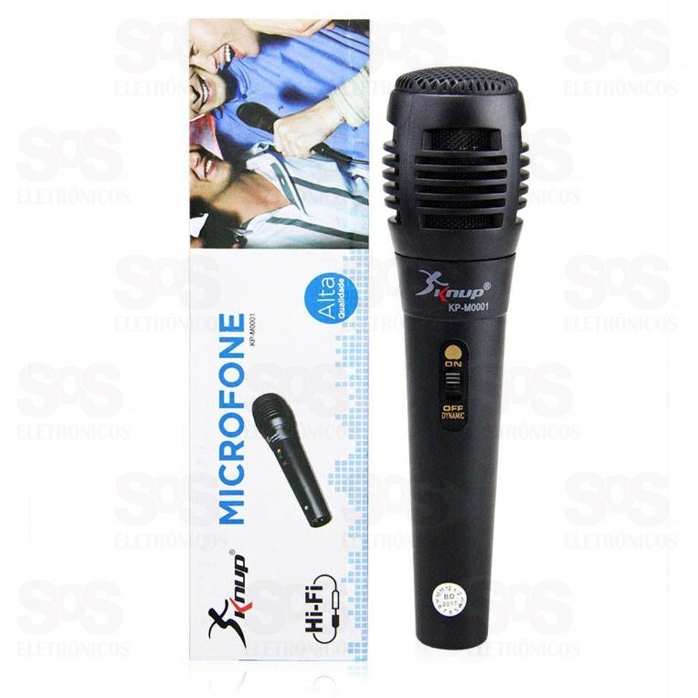 Microfone Karaokê Com Fio Knup kp-m0001