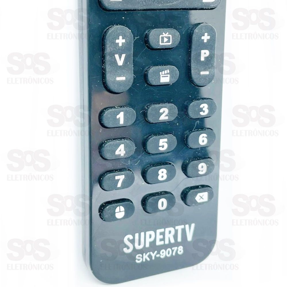 Controle Remoto SuperTV Black e Blue sky-9078