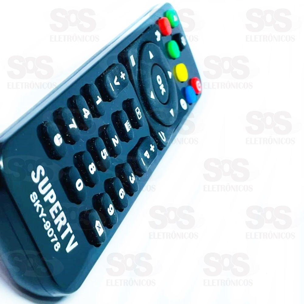 Controle Remoto SuperTV Black e Blue sky-9078