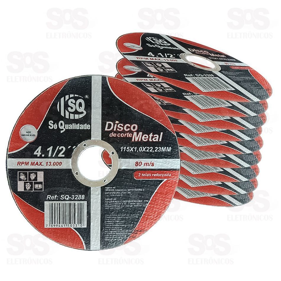 Disco De Corte Metal 115x1,0x22,23mm SQ-3288