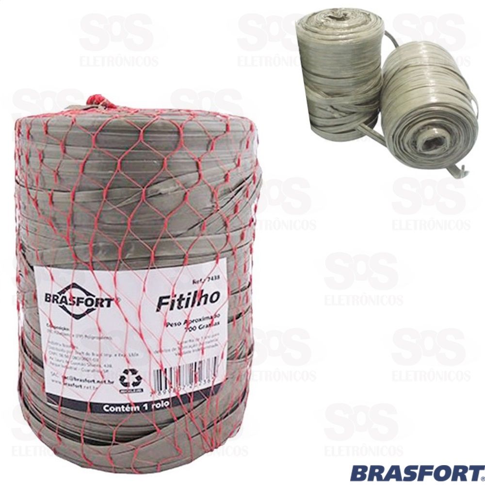 Fitilho Polipropileno para Amarrao Rolo 650g Brasfort 7459