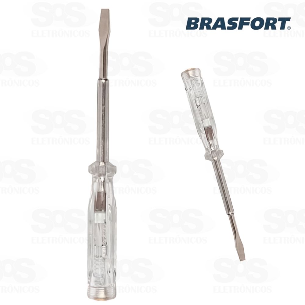 Chave de Teste Fenda 165mm Brasfort 8213