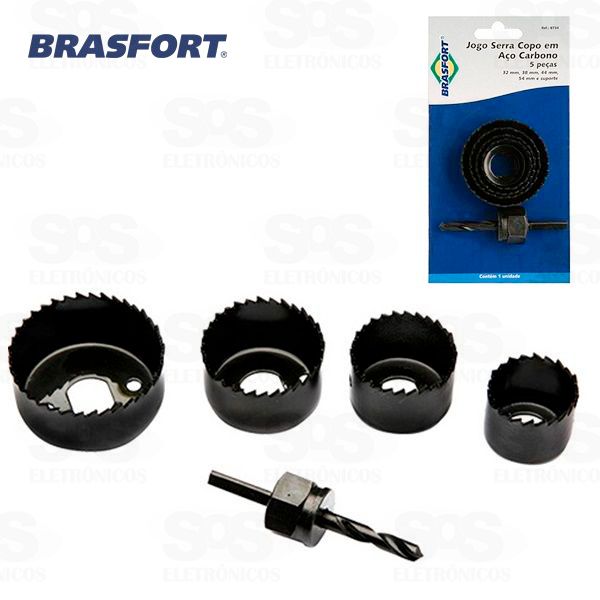 Jogo de Serra Copo Com 5 Peças Brasfort 8734