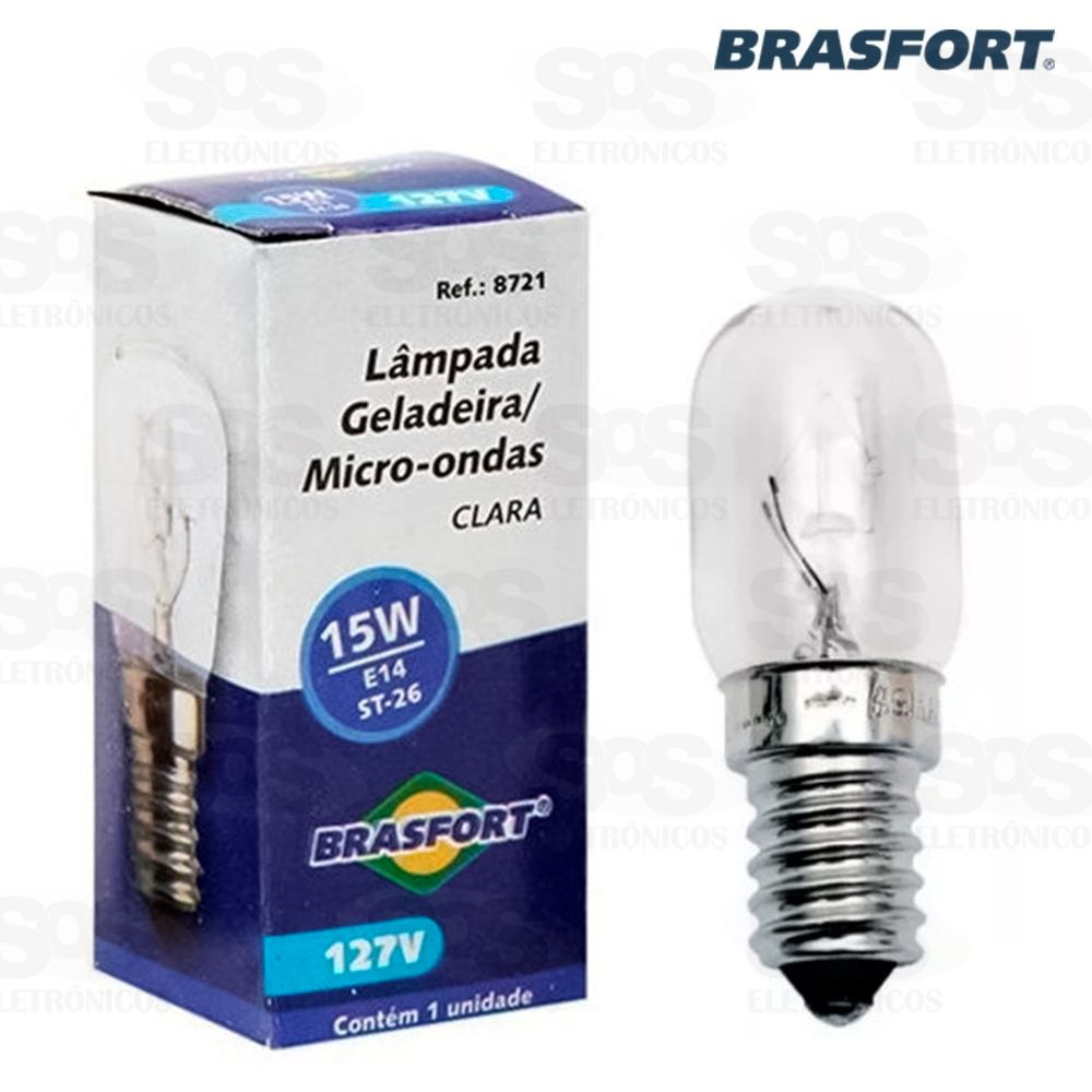 Lâmpada Geladeira E Microondas Com 10 Unidades 15wx127v Brasfort 8721