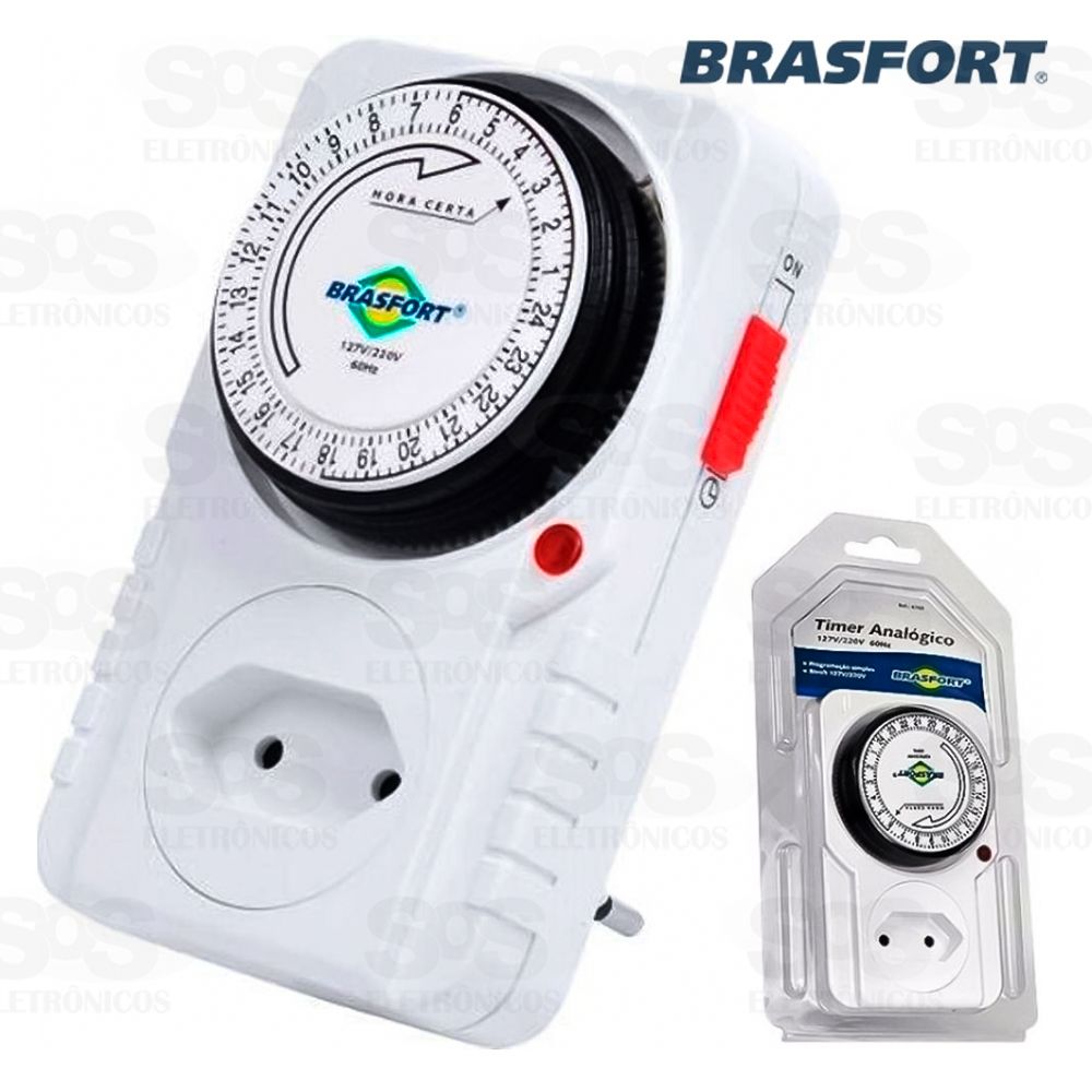 Timer Analgico Bivolt  Brasfort 8769