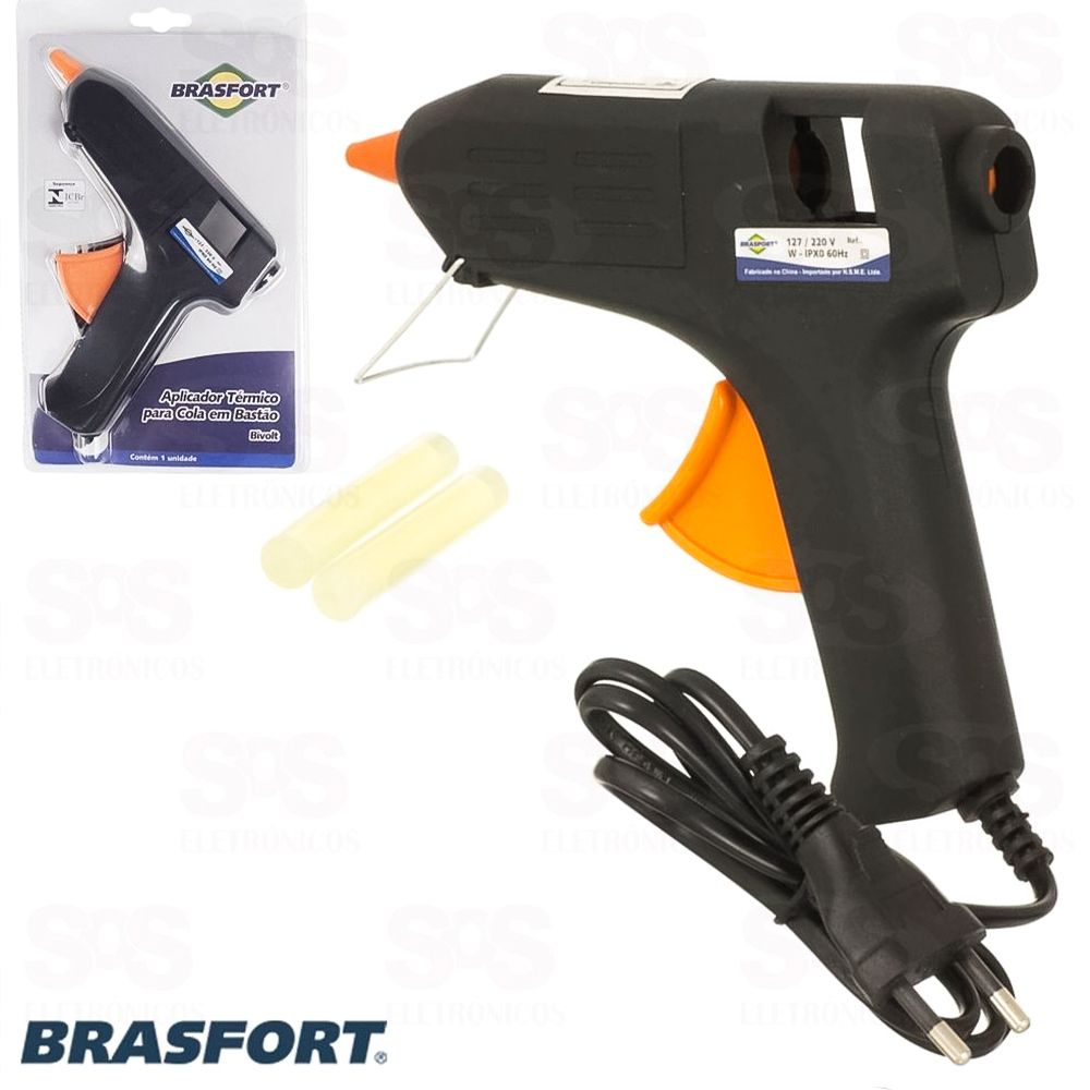 Aplicador Térmico Para Cola Bastão 24W Bivolt Brasfort 7408