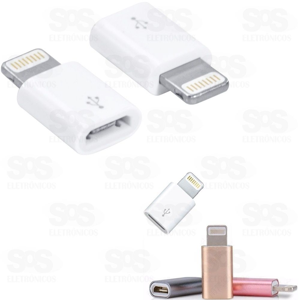 Adaptador V8 Para Iphone Embalagem Com 10 Unidades Xtrad