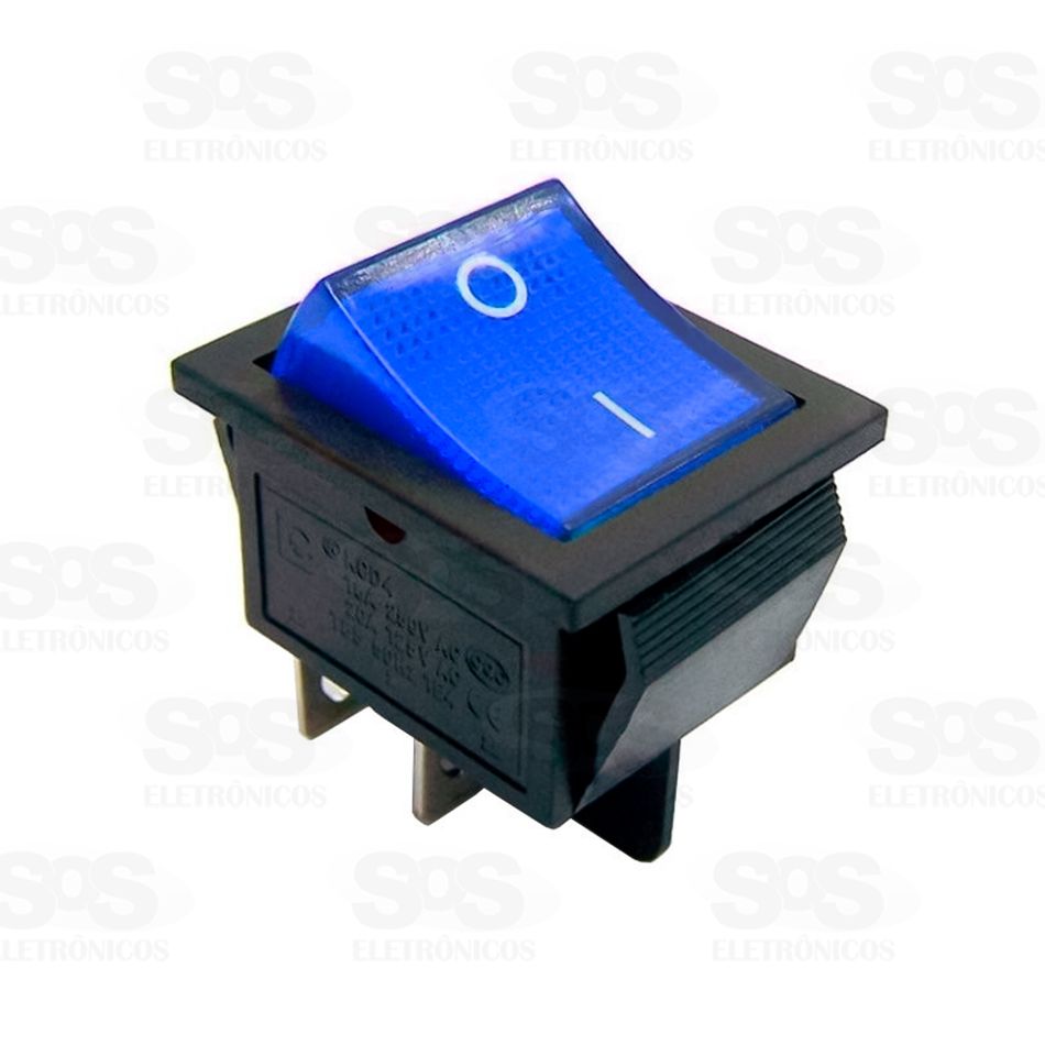 Chave Gangorra KCD4 - 201N 4T Azul com 10 Unidades