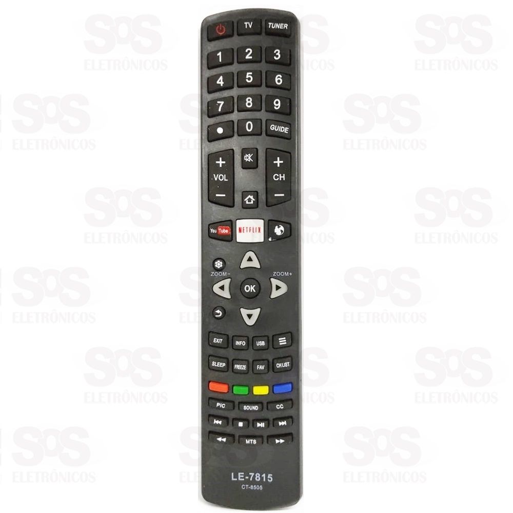 Controle Remoto Toshiba Youtube E Netflix le-7815